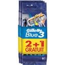 Gillette Blue III - Rasoirs jetables 3 lames les 2 paquets de 8 rasoirs
