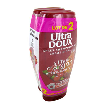 Apres shampooing Ultra Doux Argan cranberry 2x200ml