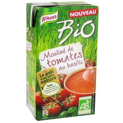 Knorr Soupe Mouline de tomates au basilic bio 1L