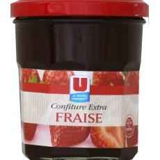 Confiture de fraises 50% fruits U, 370g