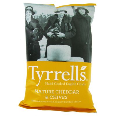 Chips saveur cheddar TYRRELL'S, 150g
