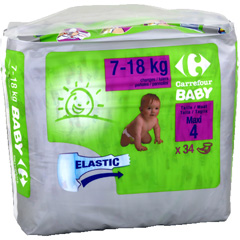Couches maxi, taille 4 : 7-18kg