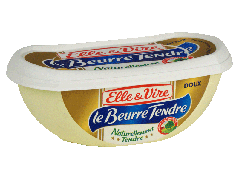 Le Beurre Tendre (lot de 2 x 250 g) demi-sel Elle & Vire - 500 g