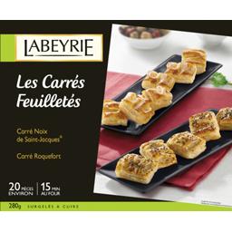 Labeyrie, Les carres feuilletes noix de st Jacques et roquefort, la boite de 20 - 280 g