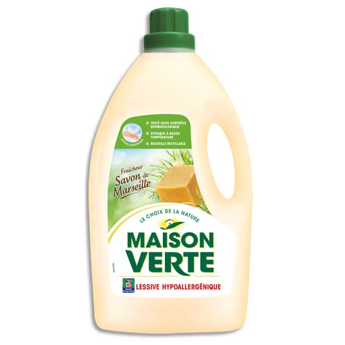 Lessive liquide Maison Verte Savon de marseille 3l