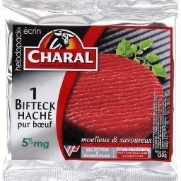 Steak hache 5% de MG CHARAL, 1x130g