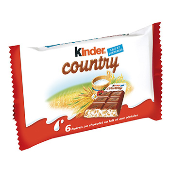 Barres Kinder country x6 141g