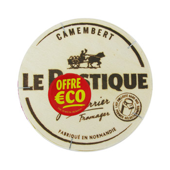 Camembert ! 20% de MG, a base de lait pasteurise.Origine: France. Lieu de transformation: Normandie.