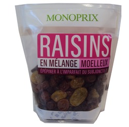 Raisins sans pépin en mélange