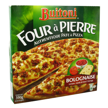 Pizza bolognaise pate fine Four a Pierre BUITONI, 390g