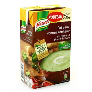 Knorr Secrets de Grand-Mère - Soupe poireaux pommes de terre crème la brique de 1 l
