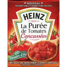 Heinz, Puree de tomates concassees, la brique de 390g