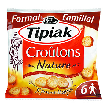 Croutons nature, croustillants