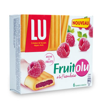 Fruitolu - Delices framboise - 6 biscuits Sans colorant, ni conservateur. 95 Kcal