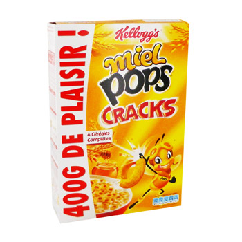 cereales miel pops cracks kellogg's 400g