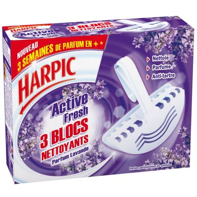 Harpic bloc desodorisant lavande x3