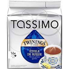 The en dosettes etoile de russie twinings tassimo, 16 discs, 37g - Tous les  produits cafés en dosettes - Prixing