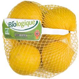 BIO'logique, Citrons BIO, en sachet deja pese de 500 gr