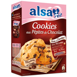 Alsa Préparation pour Cookies Gourmands tout chocolat la boite de 320 g