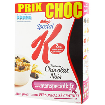 Special K chocolat noir 300g prix choc