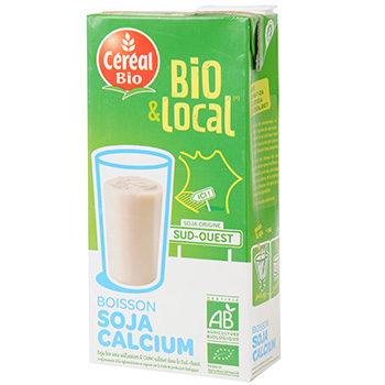 Boisson au soja au calcium Bio & Local CEREAL BIO, 1l