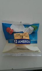 Mozzarella lt pasteurise de vache 22%mg Ambrosi sachet 125g