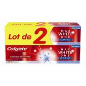 Colgate dentifrice max white one optic 2x75ml