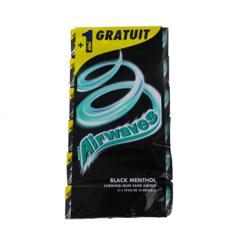 Chewing gum Airwaves Black menthol s/sucre 5