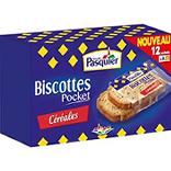 Biscotte aux céréales PASQUIER, boîte de 12 sachets, 180g