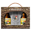 La Chouffe coffret bière 8° -4x33cl + 1 verre