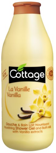 Cottage - Douche et Bain - Lait Nourrissant - La Vanille - - 750 ml - Lot de 2