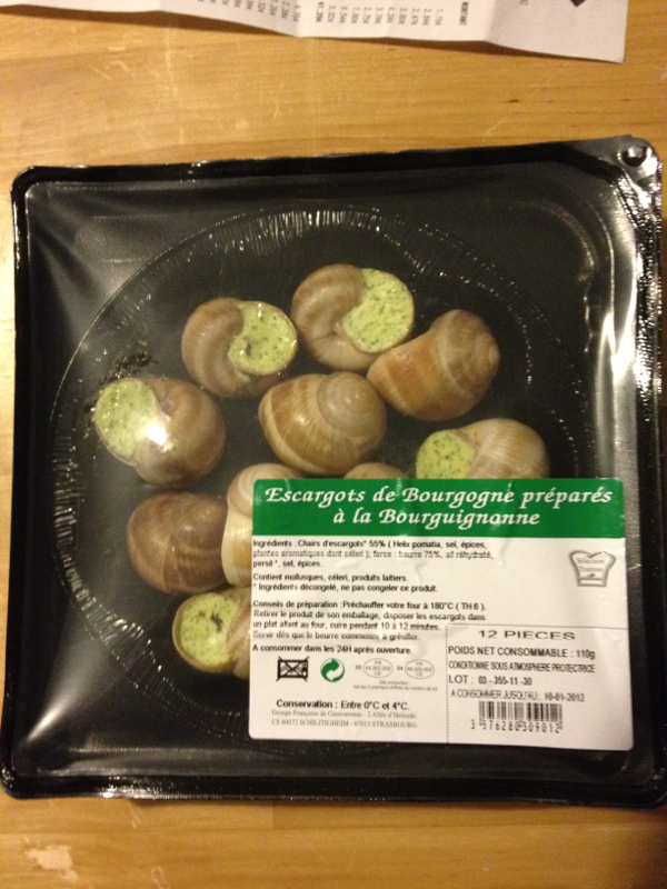 Escargots de bourgogne préparés à la bourguignonne - Tous les produits ...