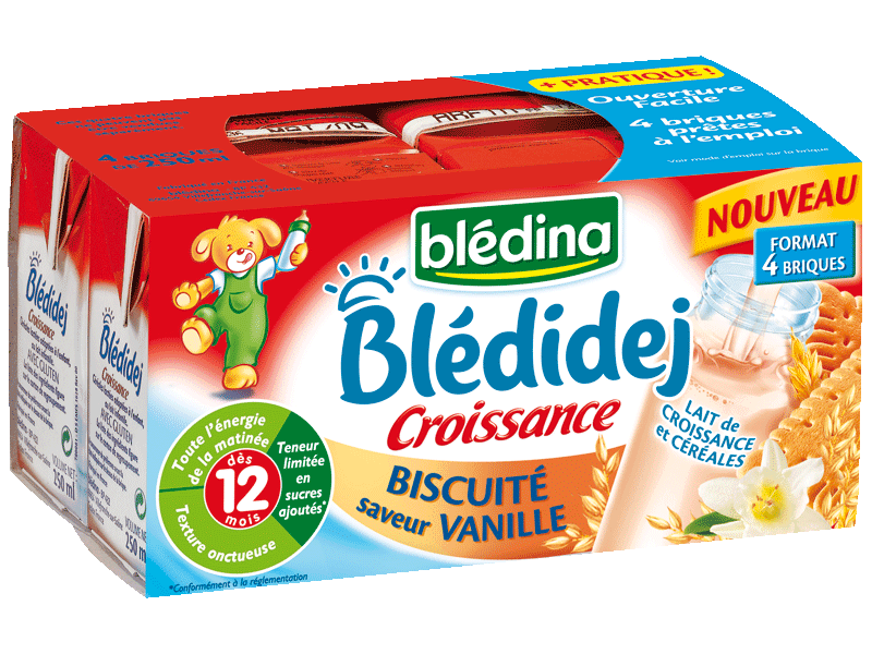 Bledidej Croissance - Biscuite saveur vanille, des 12M