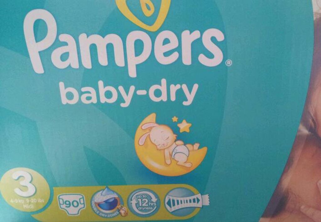 Couches Pampers Baby Dry Jumbo T3 x90