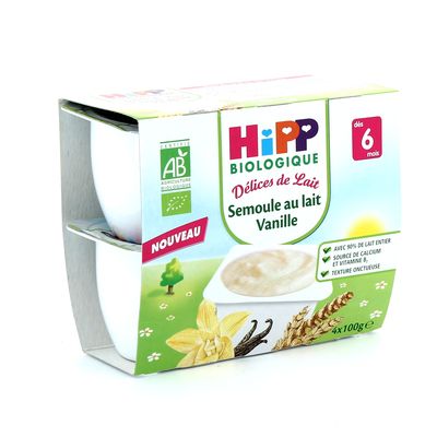 Delices de Lait - Semoule au lait Vanille Des 6 mois.