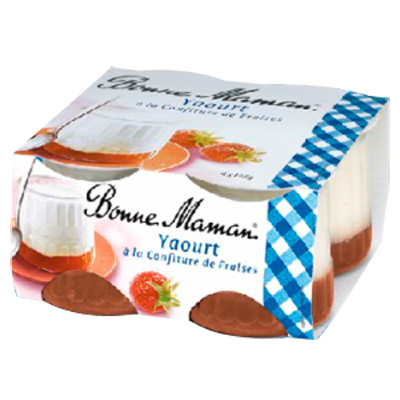 Bonne Maman yaourt confiture fraise 4x125g
