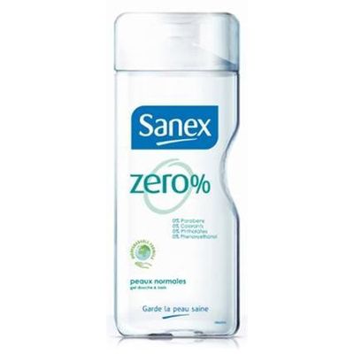 Gel douche et bains peaux normales SANEX Zero%, 750ml
