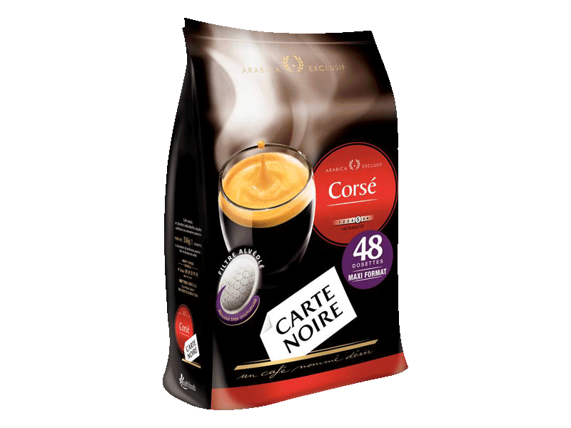 Dosettes cafe Carte Noire moulu Corse x48 336g