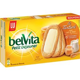 Belvita Petit dejeuner - le tartine lait miel
