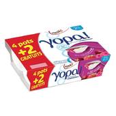 Yopa sur lit de fruits rouges 2%mg 4 600g