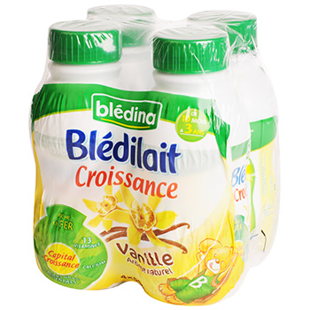 Lait Blédilait Croissance Liquide 4x500ml BLEDINA : Comparateur