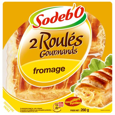 2 roules au fromage SODEBO, 260g
