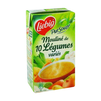 Liebig pursoup mouliné 10 legumes variés brique 1l
