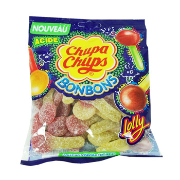 Chupa Chups, Bonbons Lolly acide, le paquet de 220g