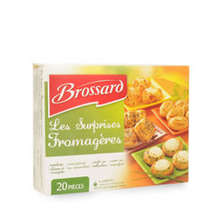 Les Surprises Fromageres - Surprises Fromageres - 20 pieces Tartelette chevre et courgette - Mini-panier au camembert - Roule au reblochon - Carre au roquefort.