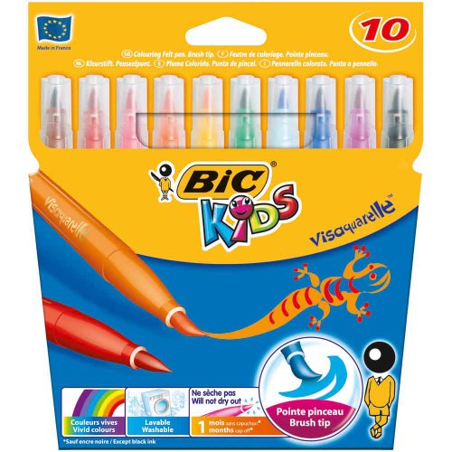 Bic Kids - Feutre de coloriage Visaquarelle la pochette de 10