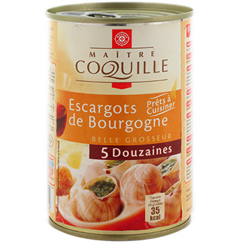Escargots Maitre Coquille Boite 5 douzaine 400g