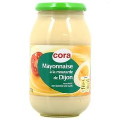 Cora mayonnaise à la moutarde de Dijon en bocal 480gr