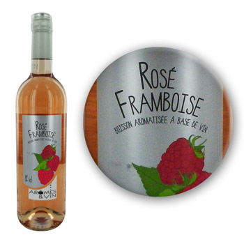 Boiss.aromatisée à base de vin rosé/framboise 7,5° 75cl