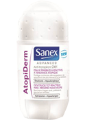 Déodorant advanced atopiderm SANEX, roll on de 50ml